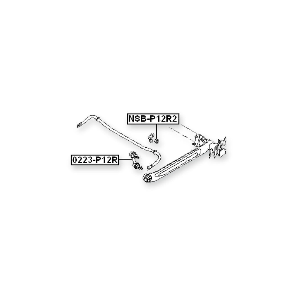 Nissan Primera P12 Rear Stabilizer Bar Bush D22