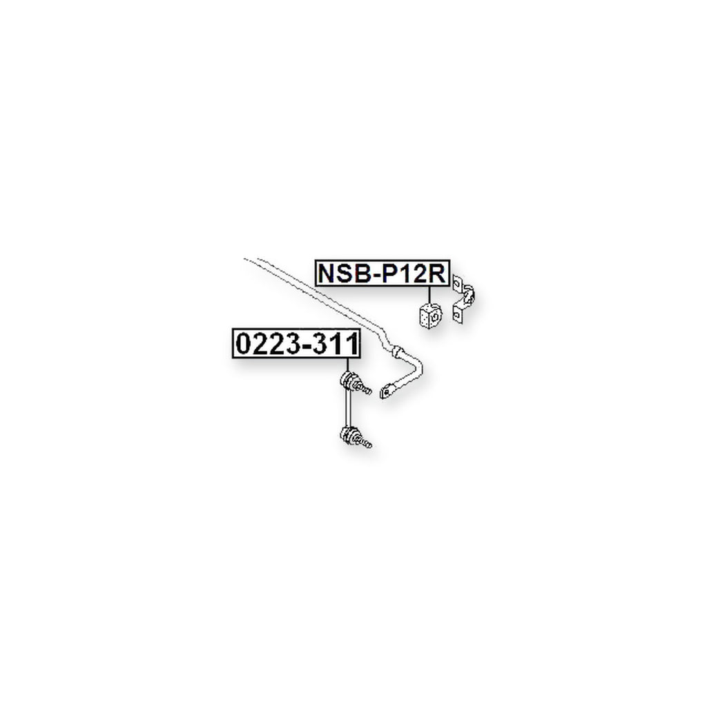 Nissan Primera P12 Rear Stabilizer Bar Bush D17