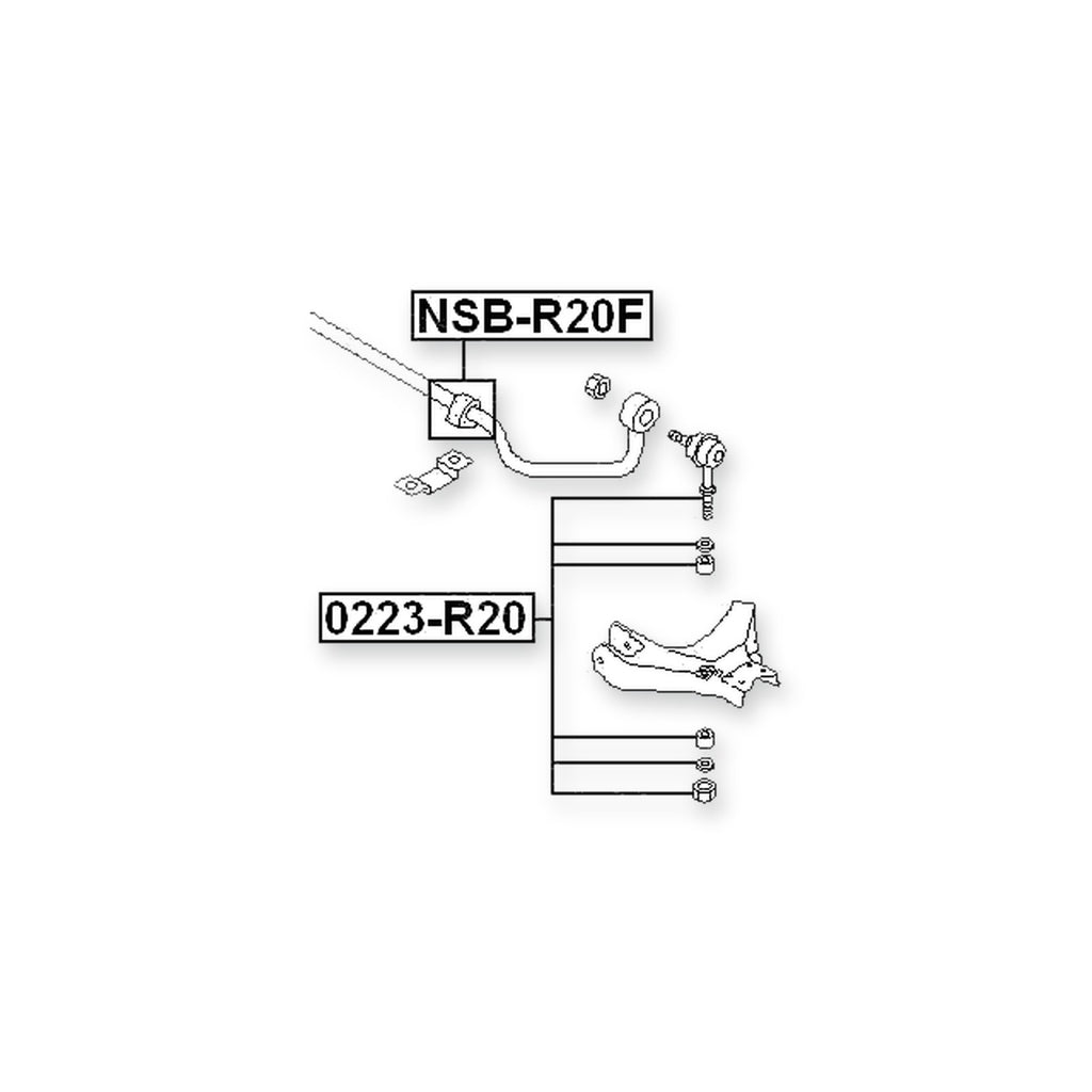 Nissan Mistral R20 Front Stabilizer Bar Bush D29