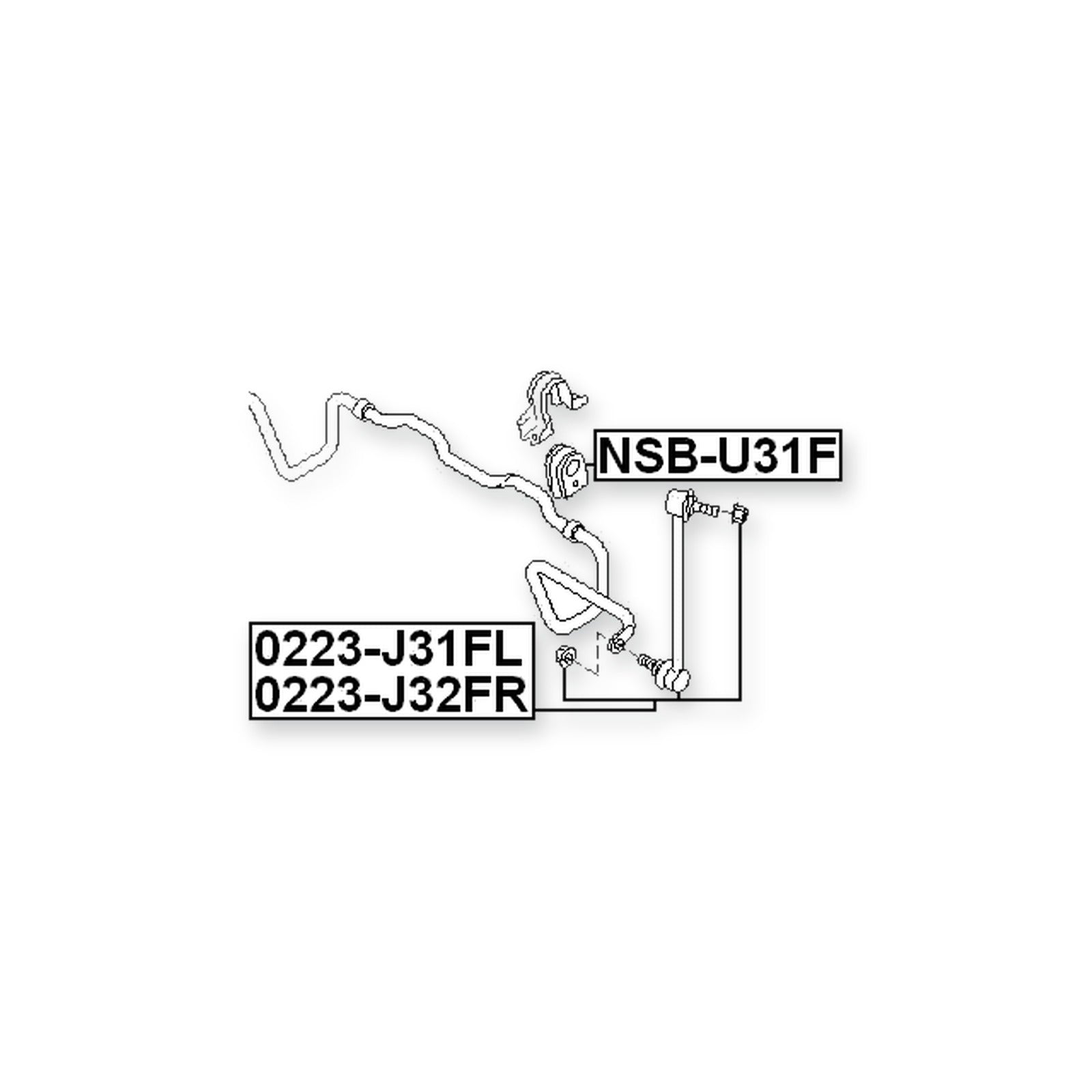 Nissan Presage U31 Front Stabilizer Bar Bush D27