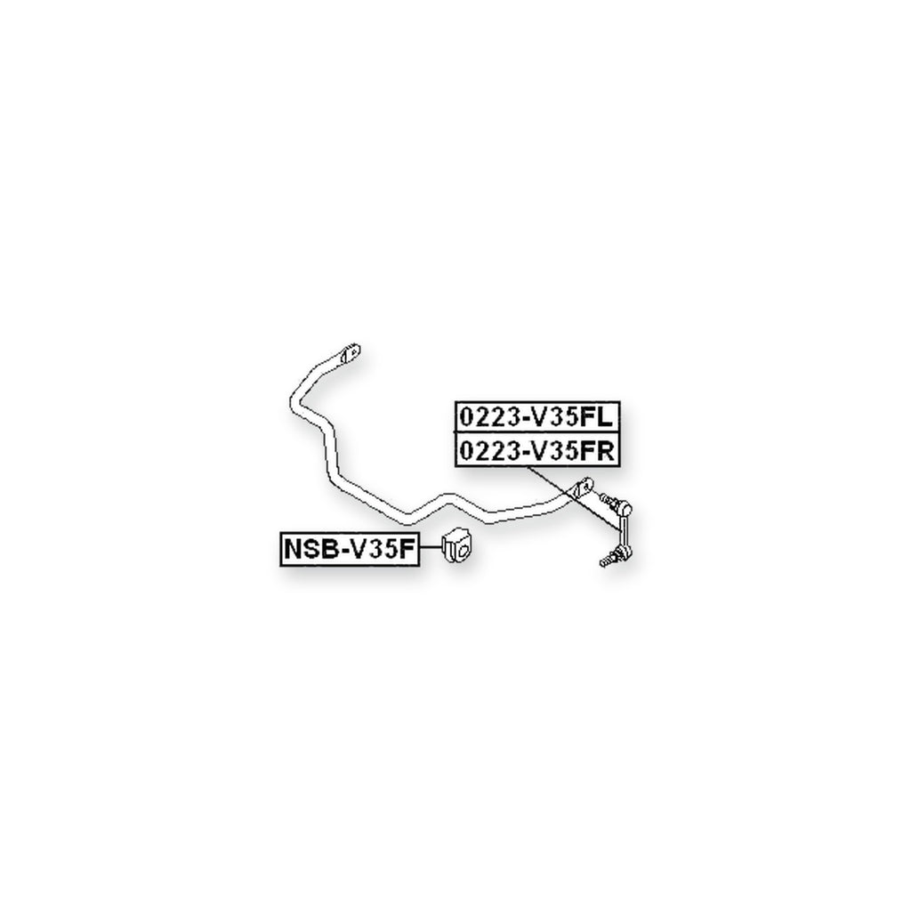 Infiniti G35 V35 Front Stabilizer Bar Bush D33