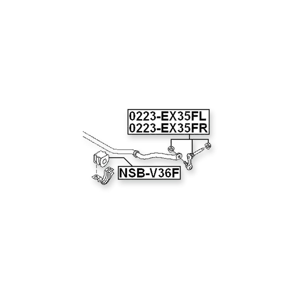 Nissan G35/37/25 Sedan V36 Front Stabilizer Bar Bush D23