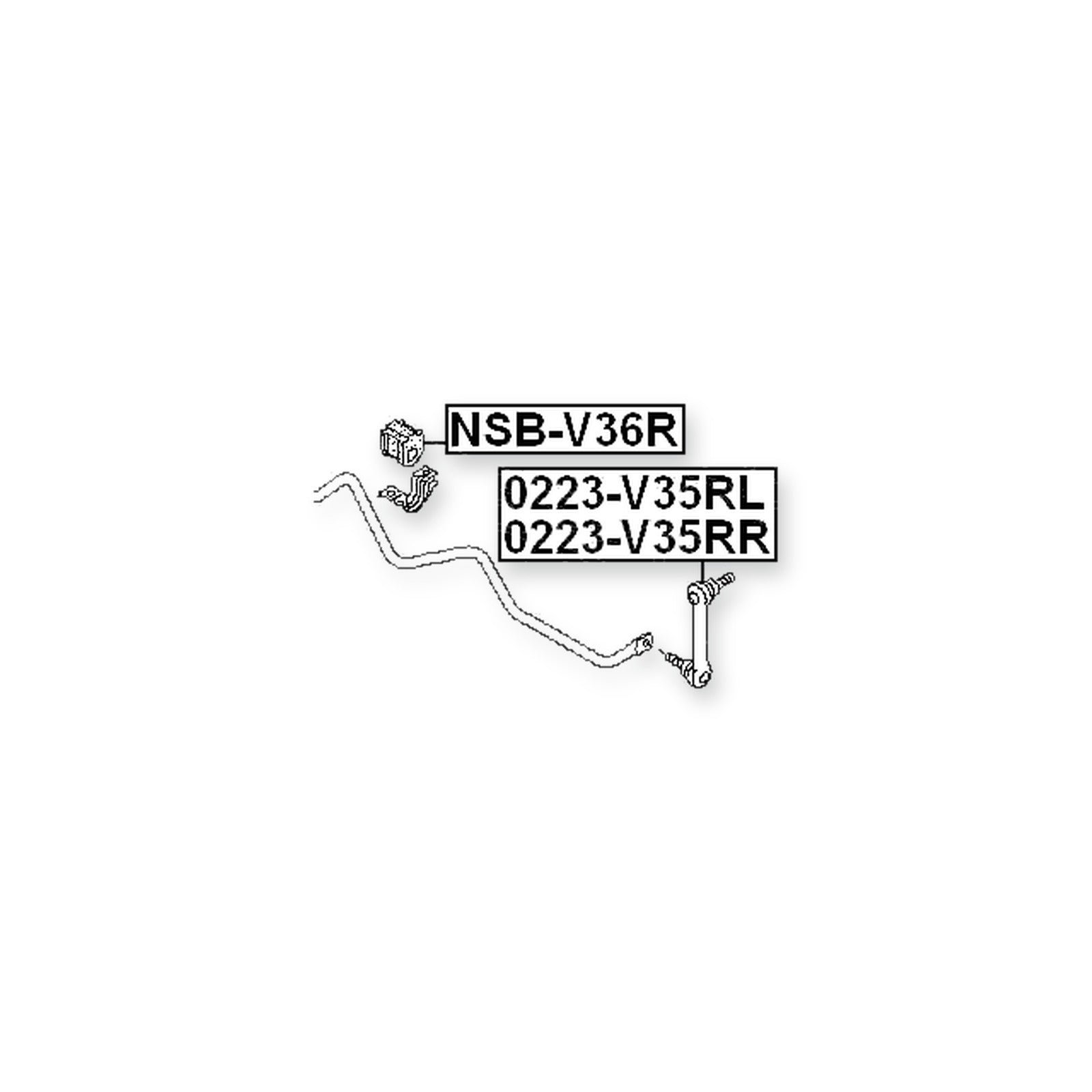 Nissan G35/37/25 Sedan V36 Rear Stabilizer Bar Bush D17