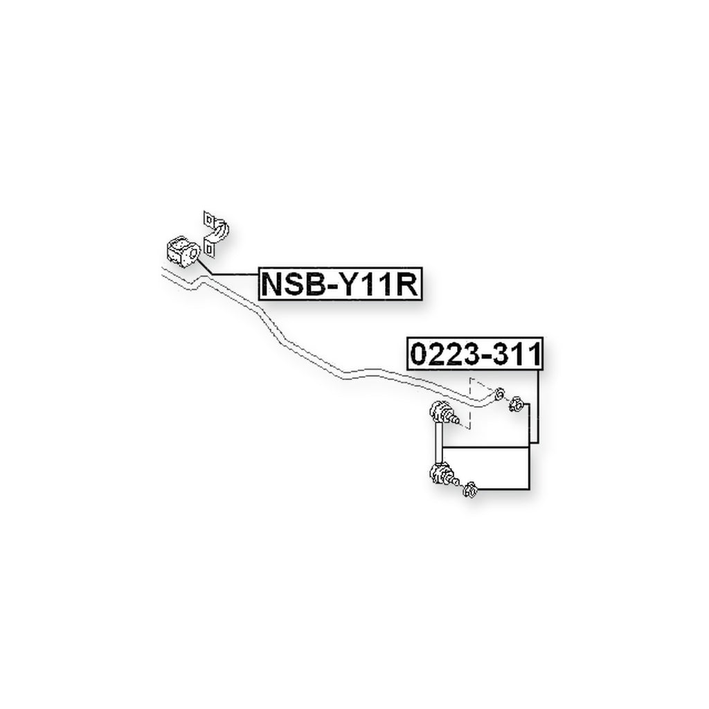 Nissan 100NX B13 Rear Stabilizer Bar Bush D14