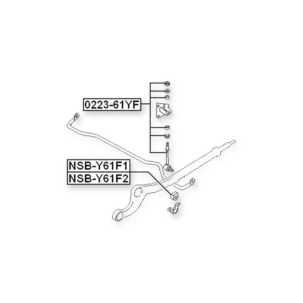 Nissan Patrol Front Stabilizer Bar Bush D23