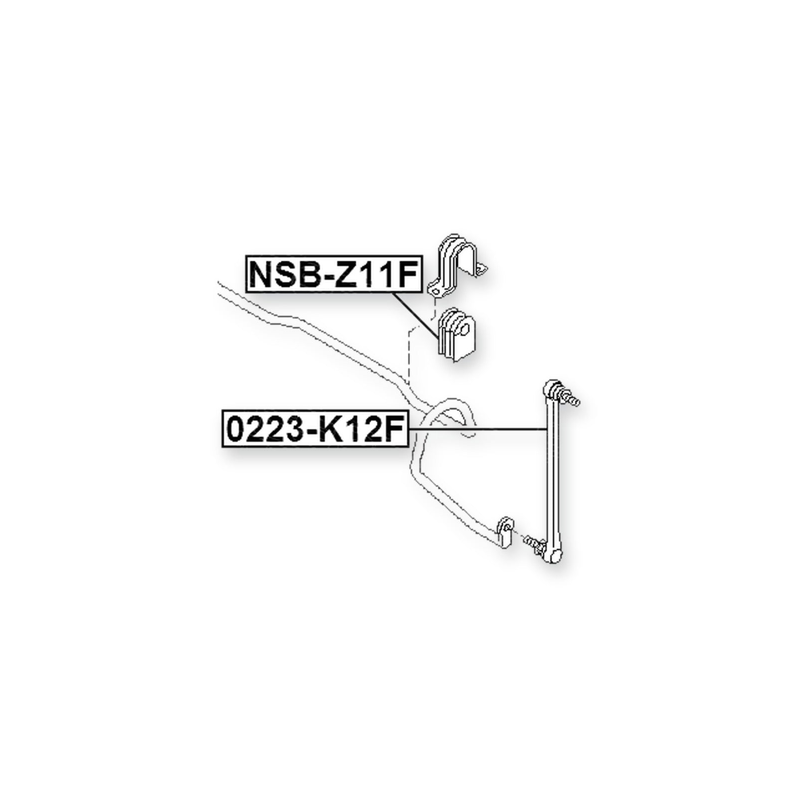 Nissan Ad/Ad Expert VY12 Front Stabilizer Bar Bush D18