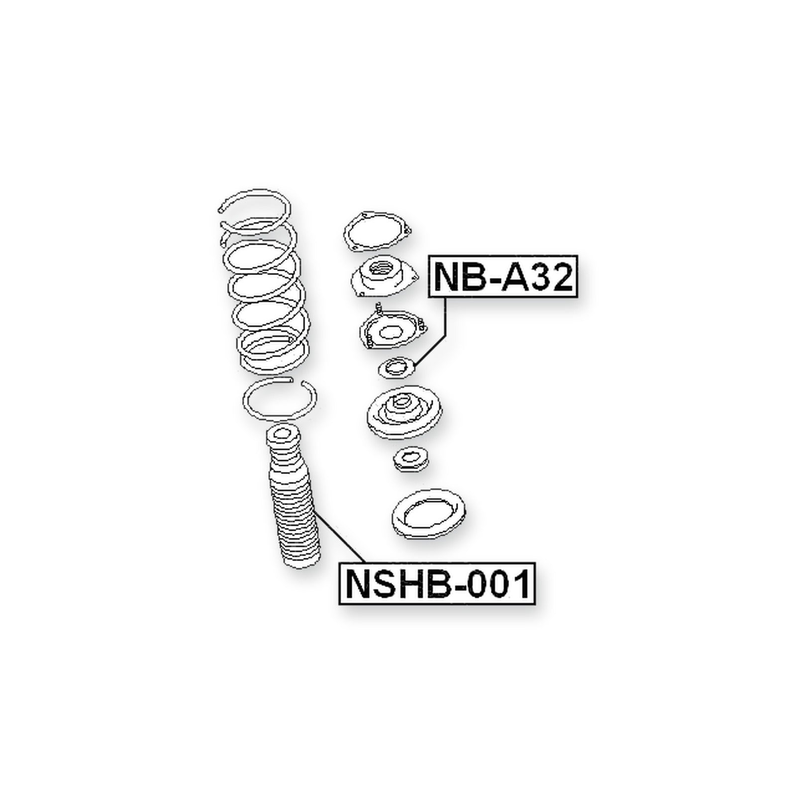 Infiniti QX4 JR50 Front Shock Absorber Boot