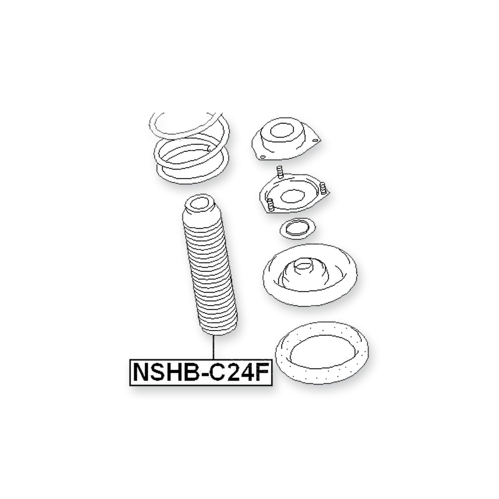 Nissan Serena C24 Front Shock Absorber Boot