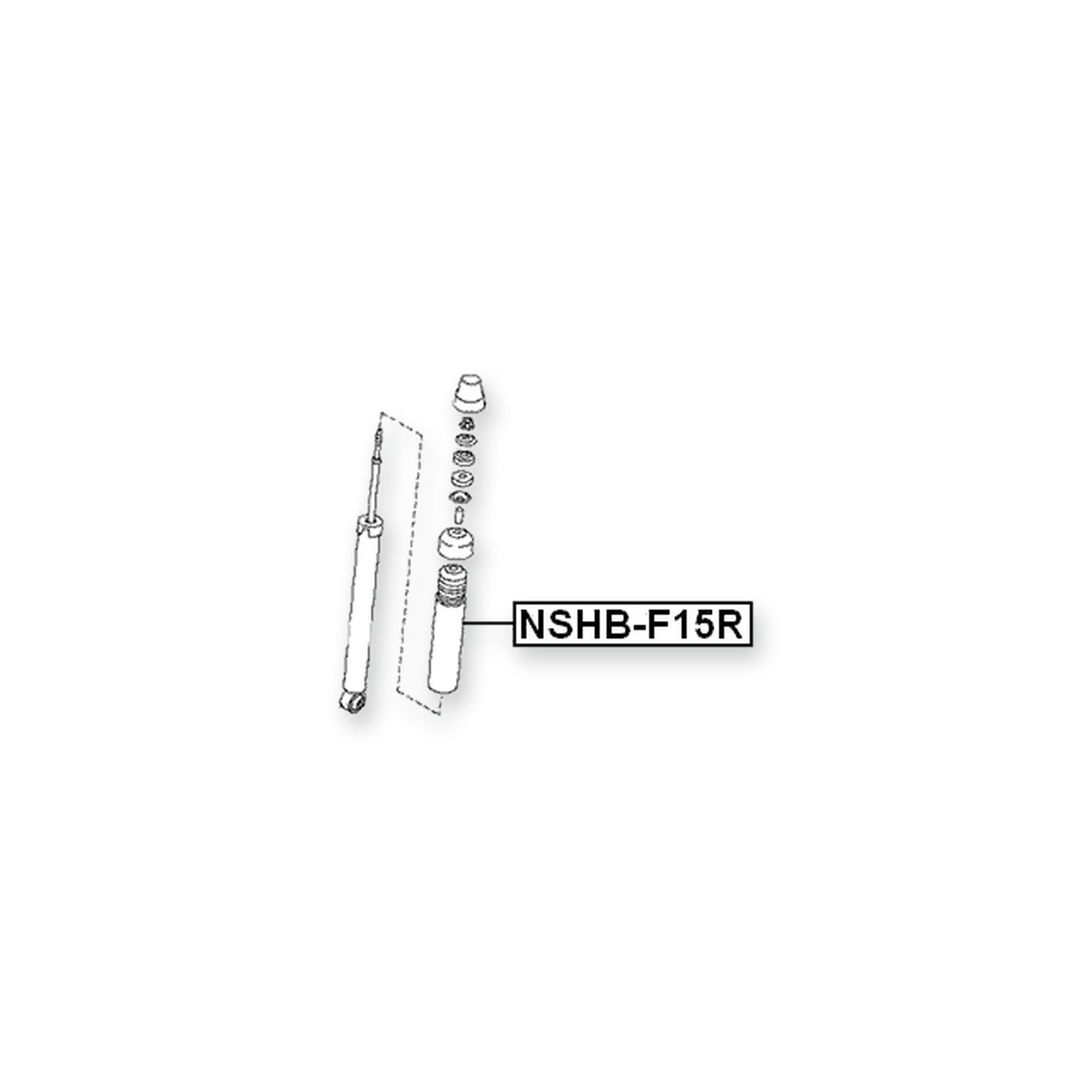 Nissan E30 VNZE0 Rear Shock Absorber Boot