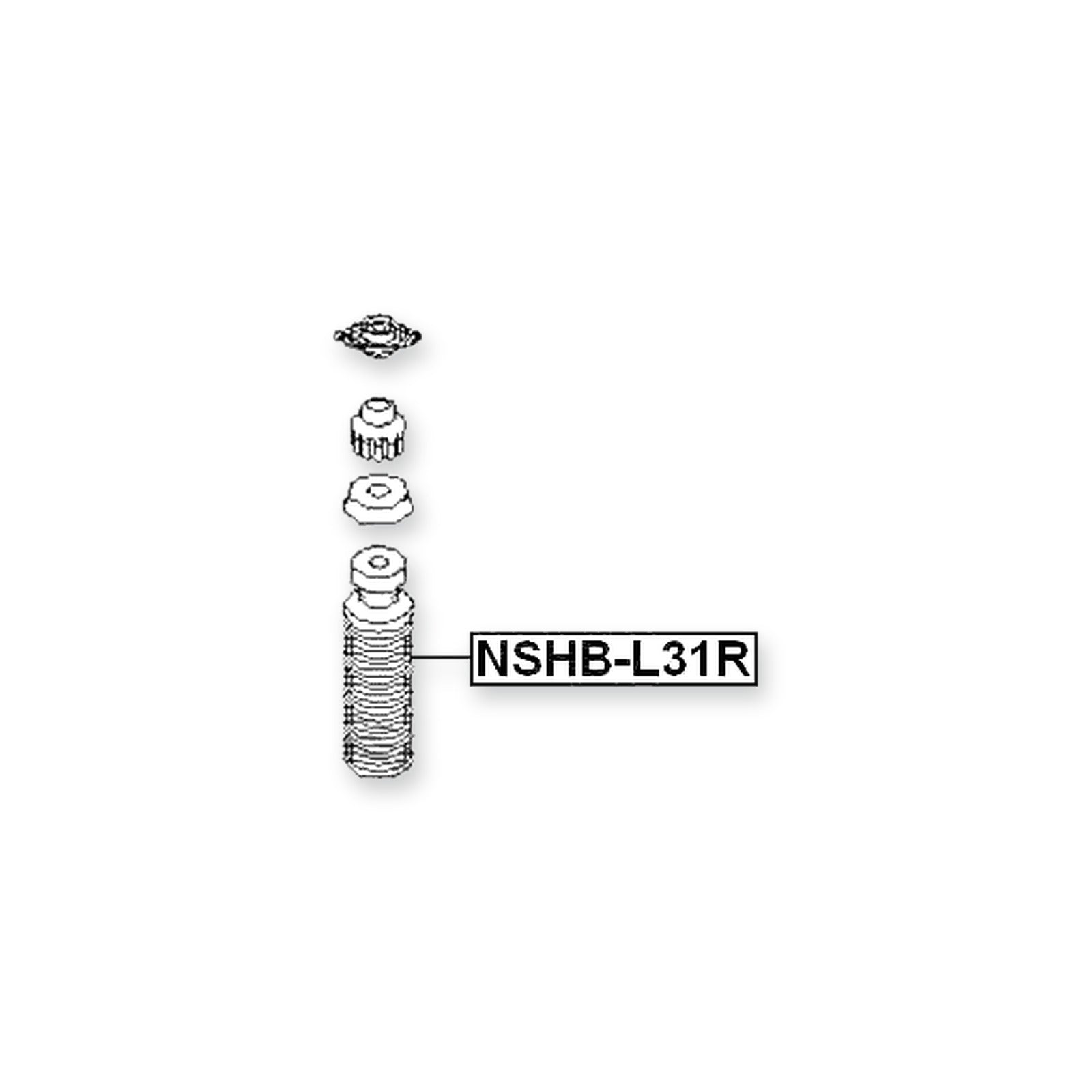 Nissan Altima L31 Rear Shock Absorber Boot