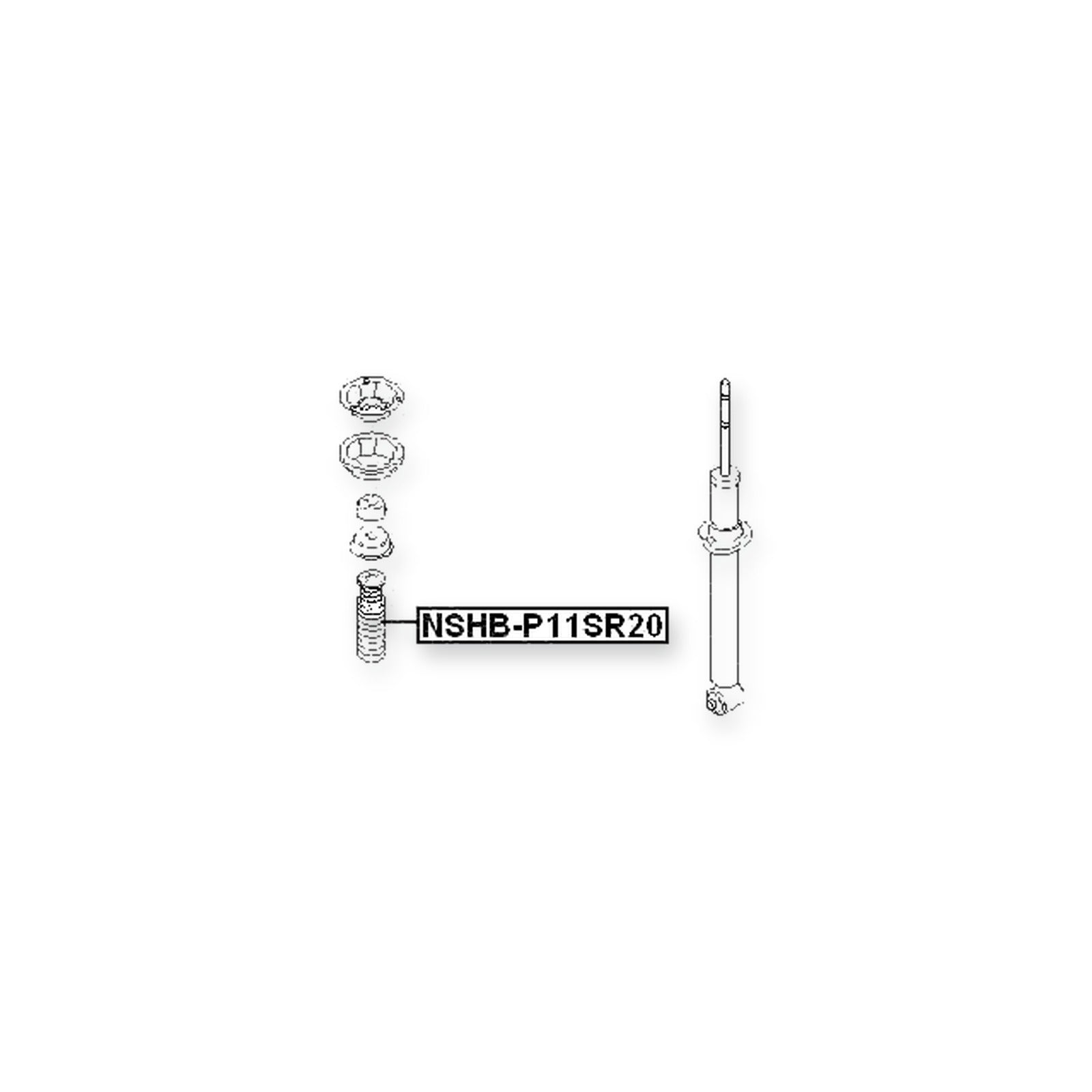 Infiniti G20 P11 Front Shock Absorber Boot