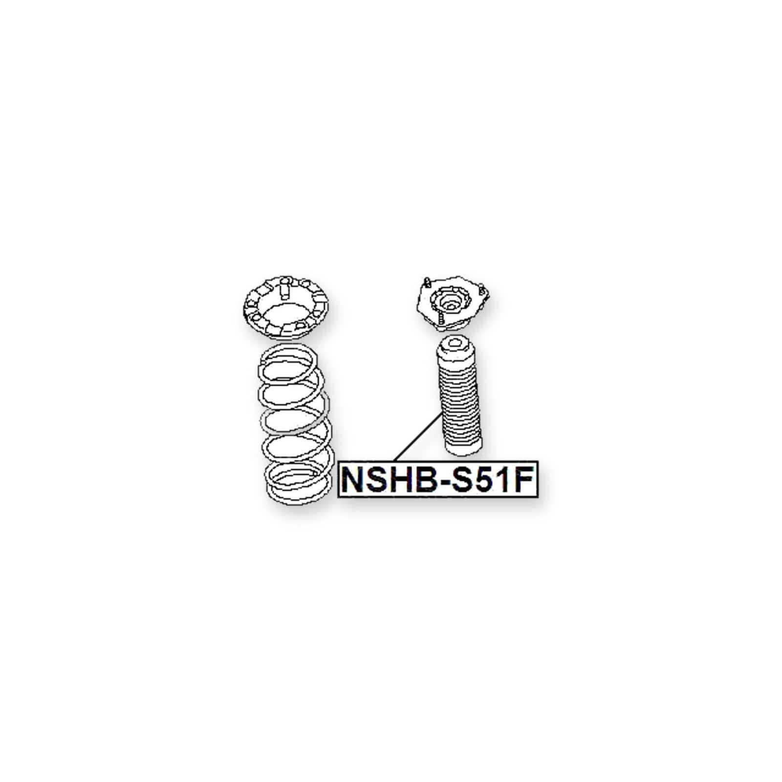 Nissan 370Z Z34 Front Boot With Jounce Bumper Shock Absorber