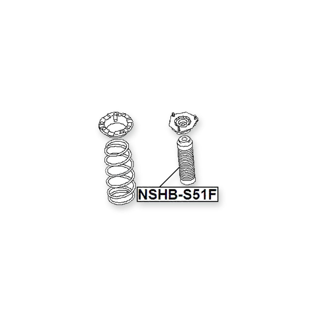Nissan 370Z Z34 Front Boot With Jounce Bumper Shock Absorber
