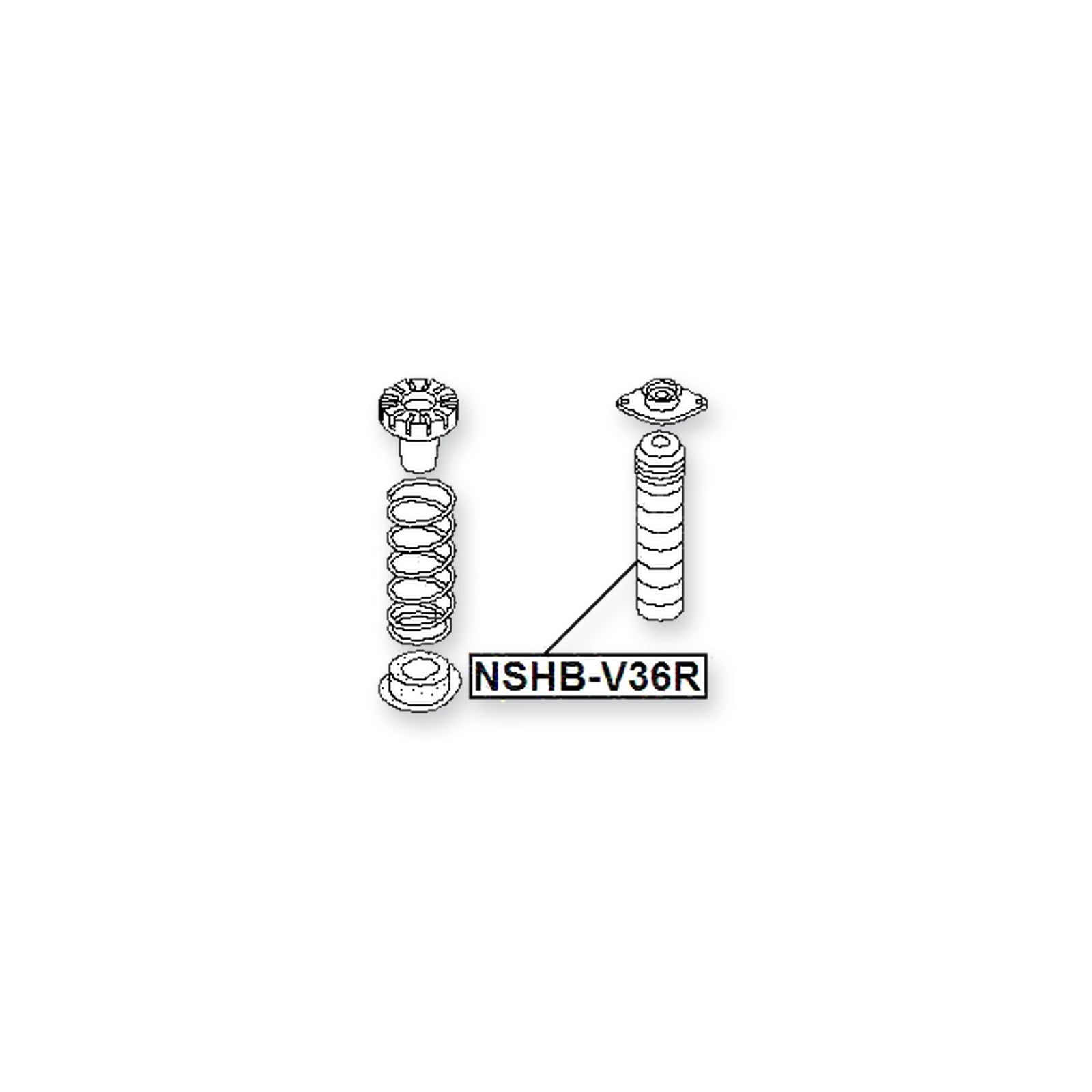 Infiniti G35/37/25 Sedan V36 Rear Shock Absorber Boot