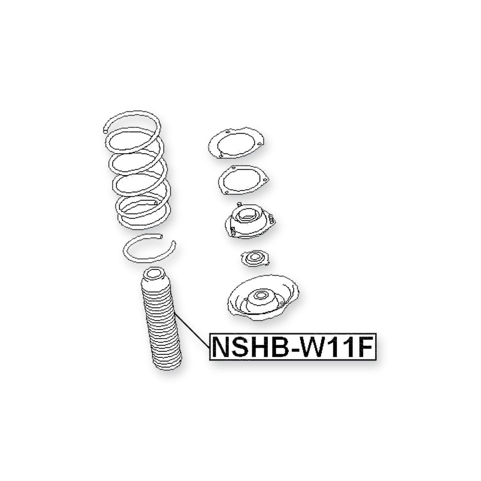 Nissan Avenir W11 Front Shock Absorber Boot