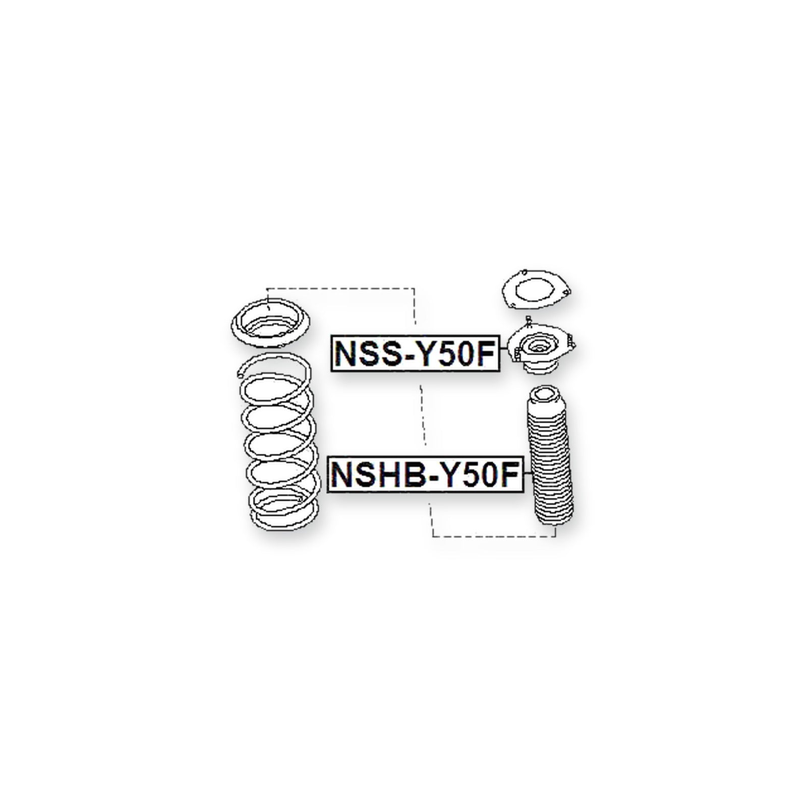 Infiniti M35/45 Y50 Front Shock Absorber Boot
