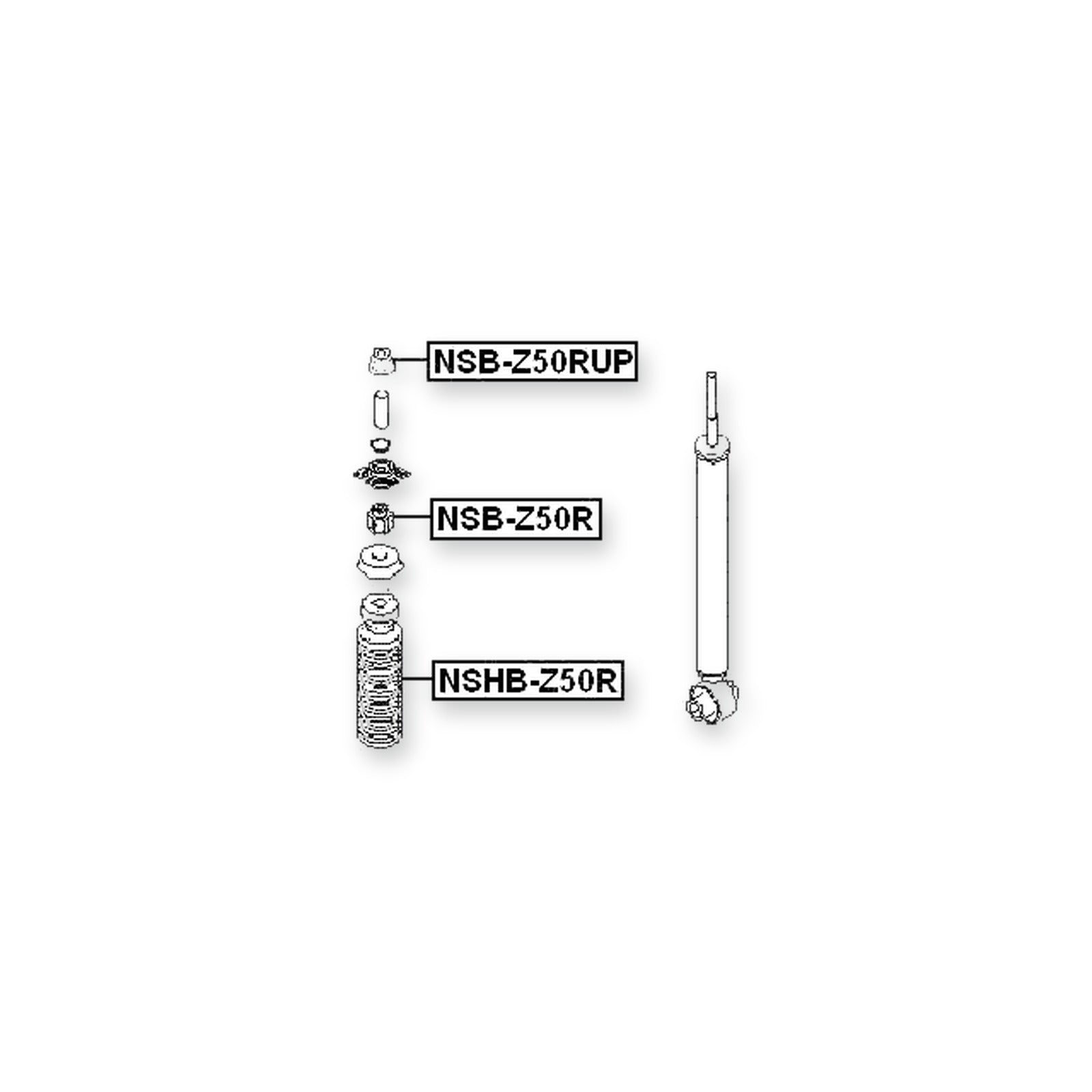 Nissan Murano Z50 Rear Shock Absorber Boot