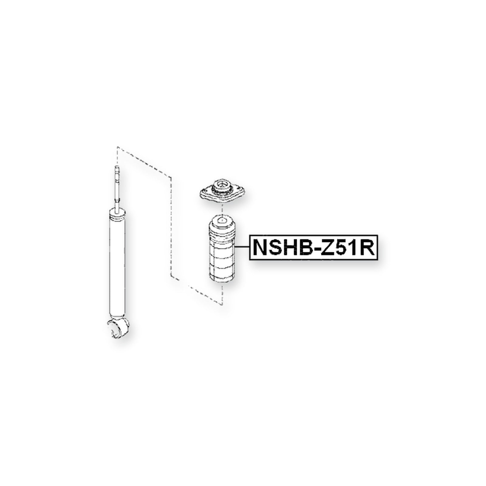 Nissan Elgrand E52 Rear Shock Absorber Boot