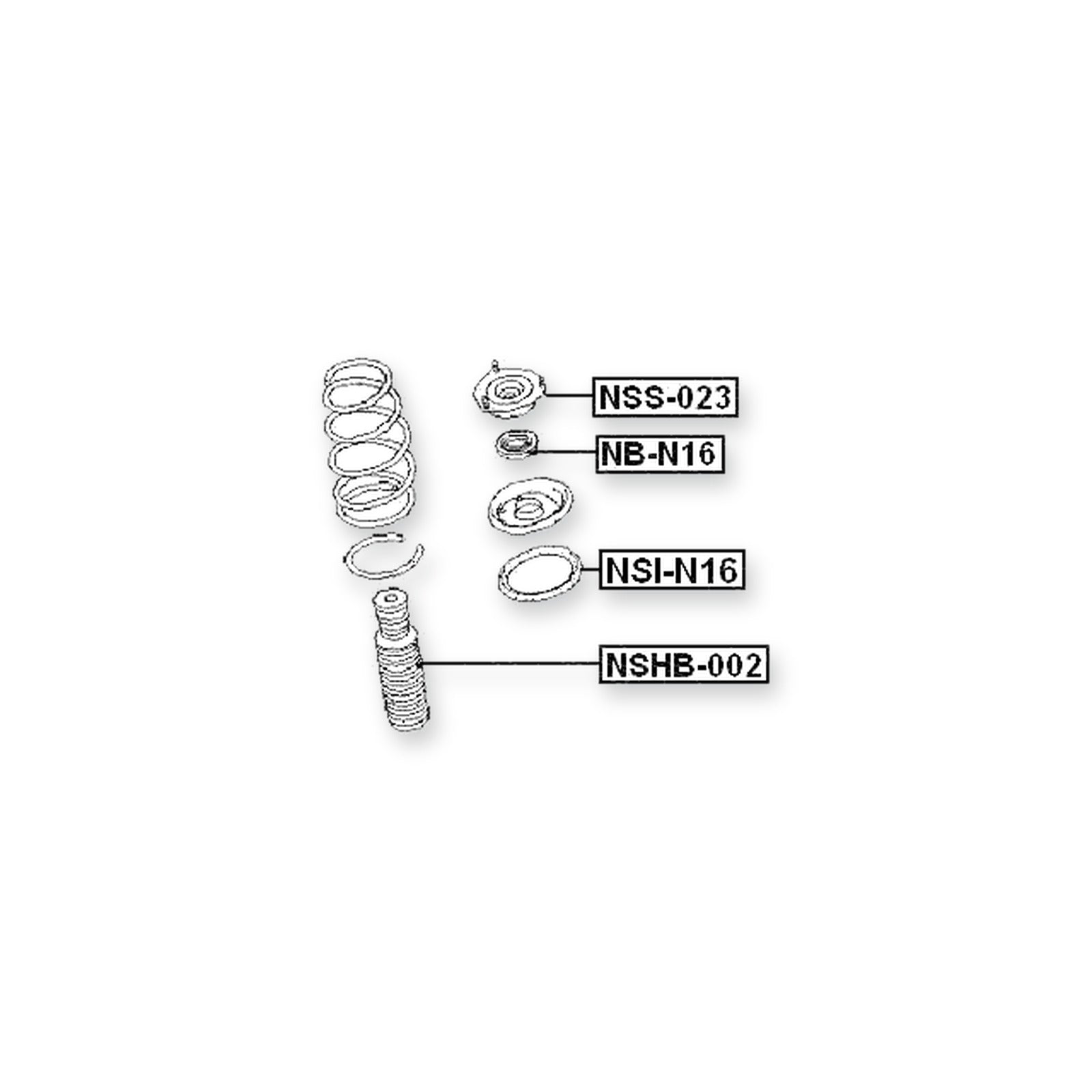Nissan Almera N16E Front Upper Spring Seat
