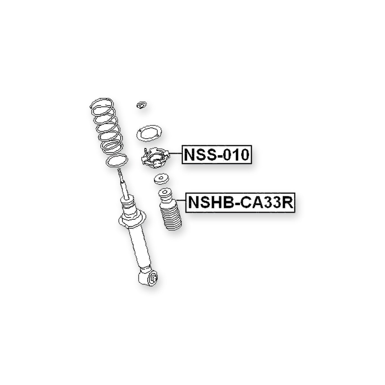 Nissan Cefiro CA33 Rear Shock Absorber Mounting