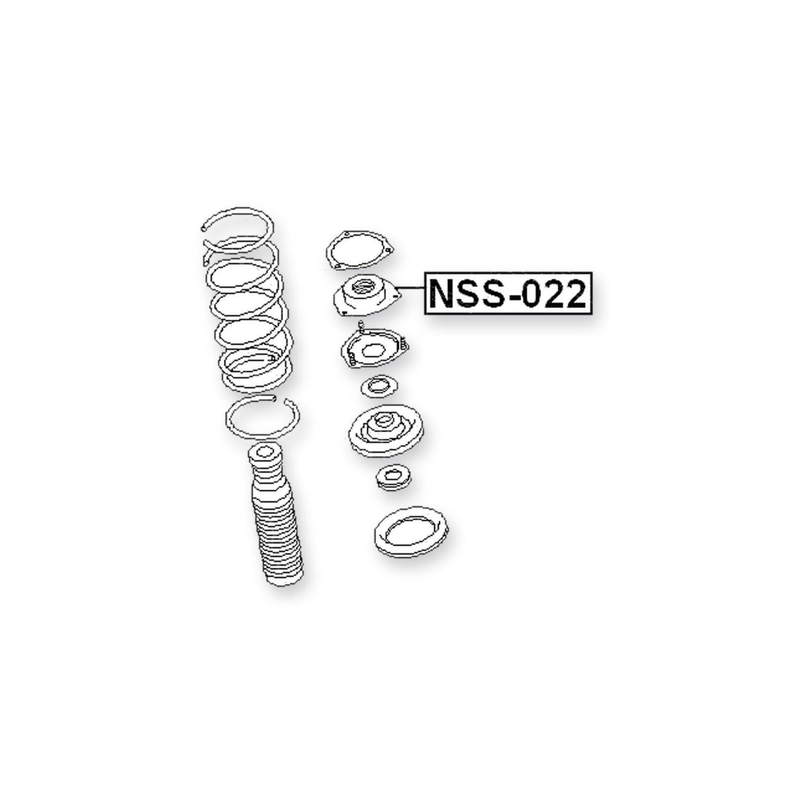 Infiniti QX4 JR50 Front Shock Absorber Mounting