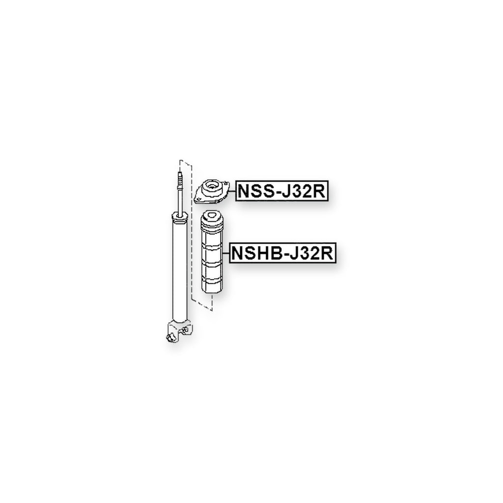 Nissan Maxima J32 Rear Shock Absorber Mounting