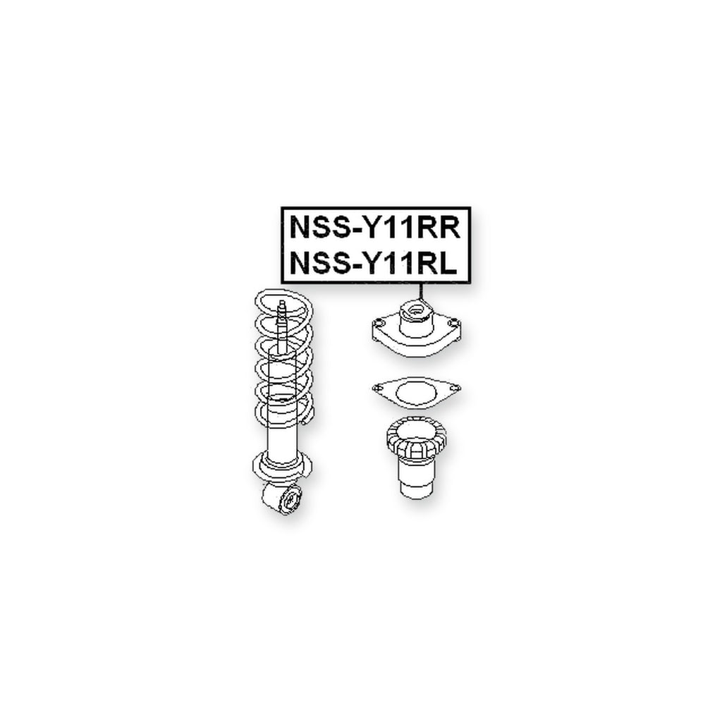 Nissan Avenir W11 Rear Right Shock Absorber Mounting
