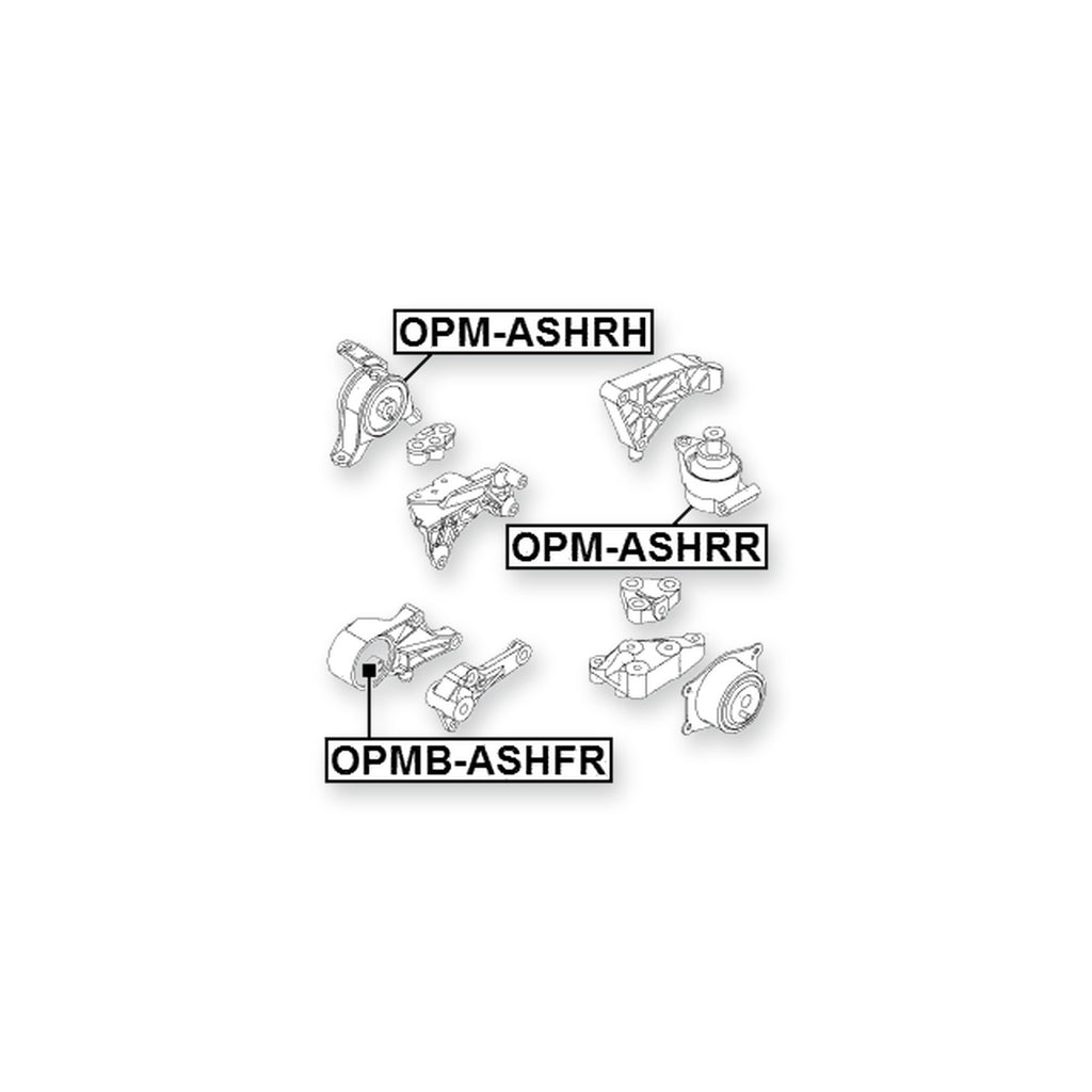 Opel Astra H Front Engine Mount Bushing