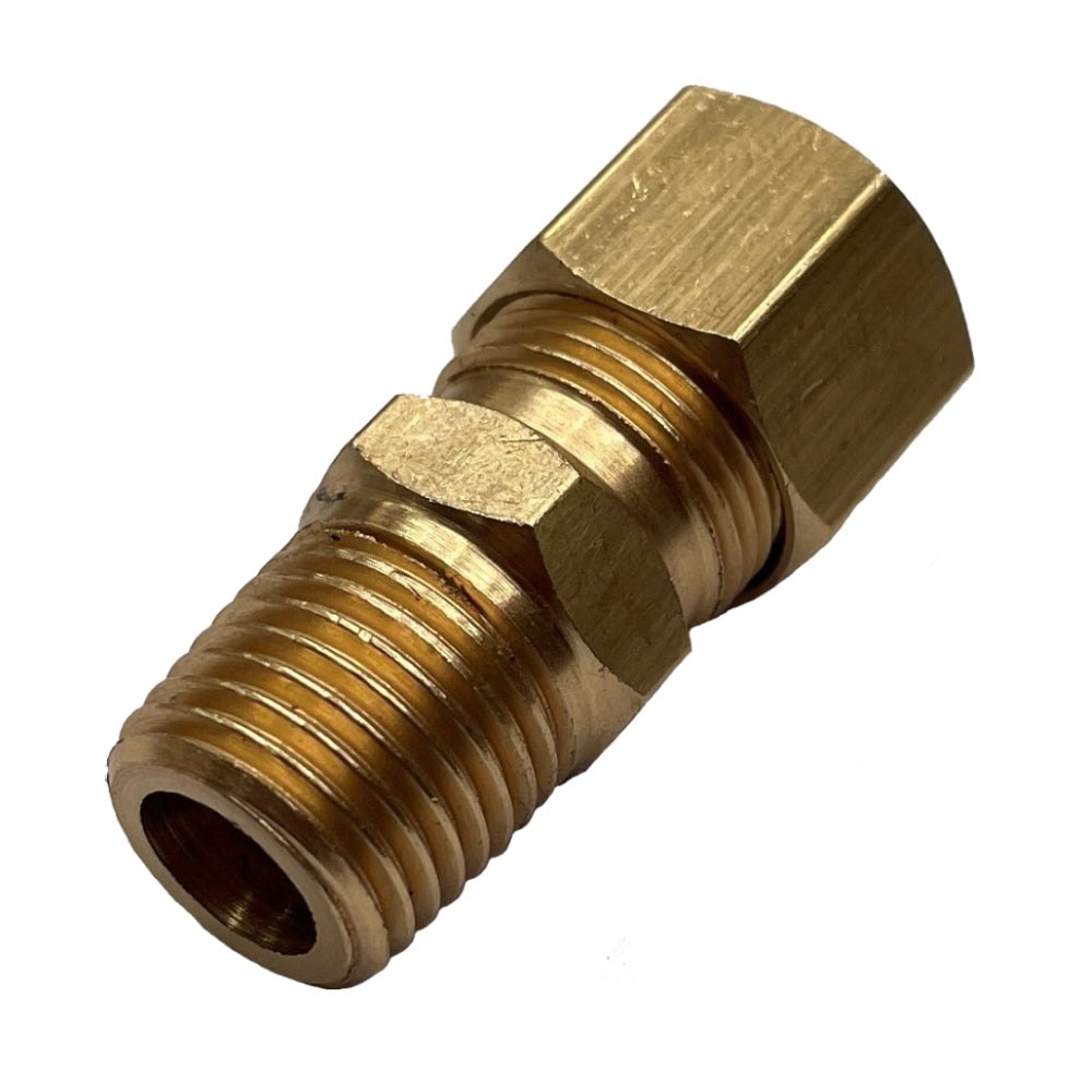 TFI Racing Single Compression Union 3/8" (9.5mm) Hose Tube to 1/4" (13.2mm)