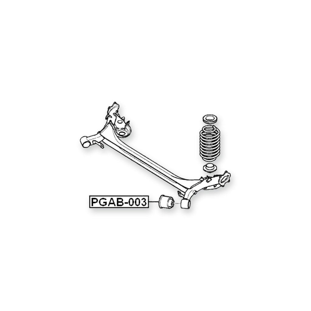 Peugeot 307 Rear Crossmember Bushing 2001-2008