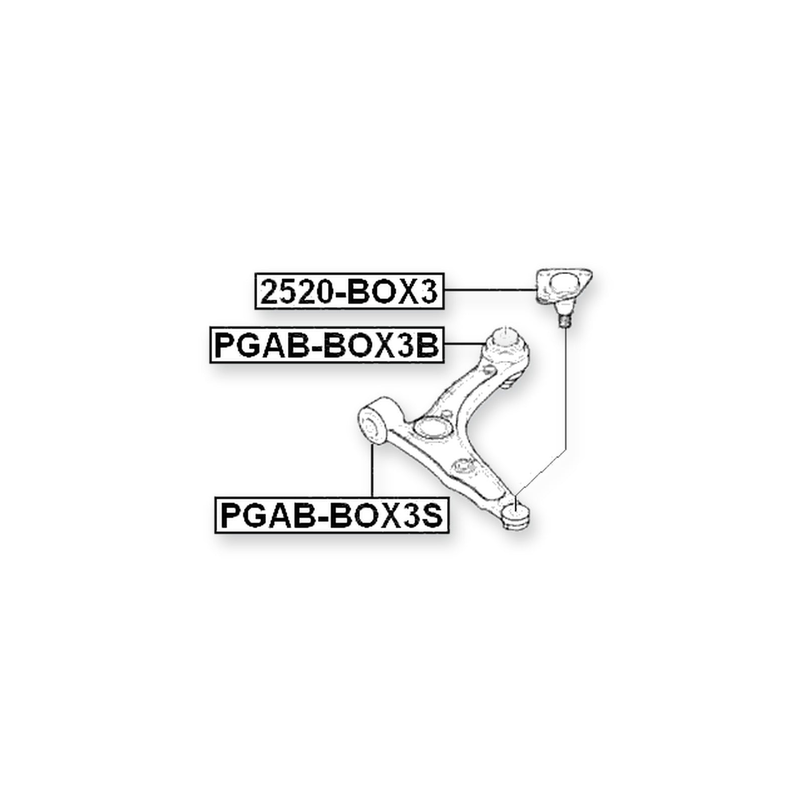 Peugeot Boxer Front Lower Bushing, Control Arm & More