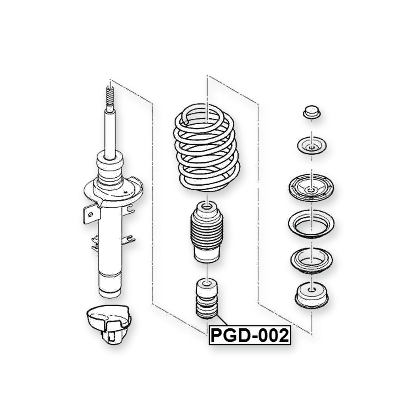 Citroen C3 Front Shock Absorber Jounce Bumper 2002-2009