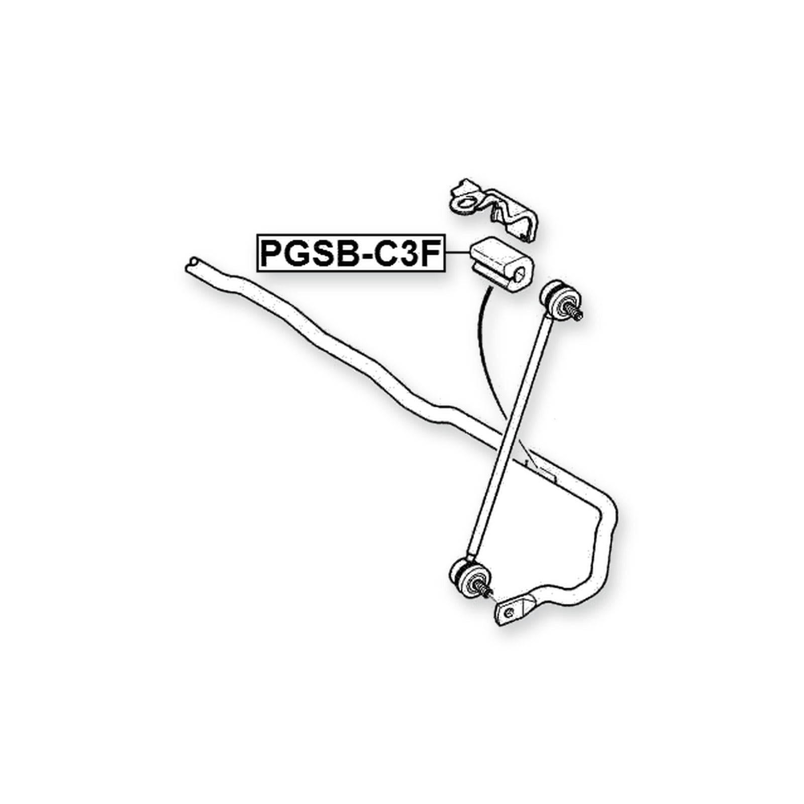 Citroen C2 Front Stabilizer Bar Bush 2003-2009