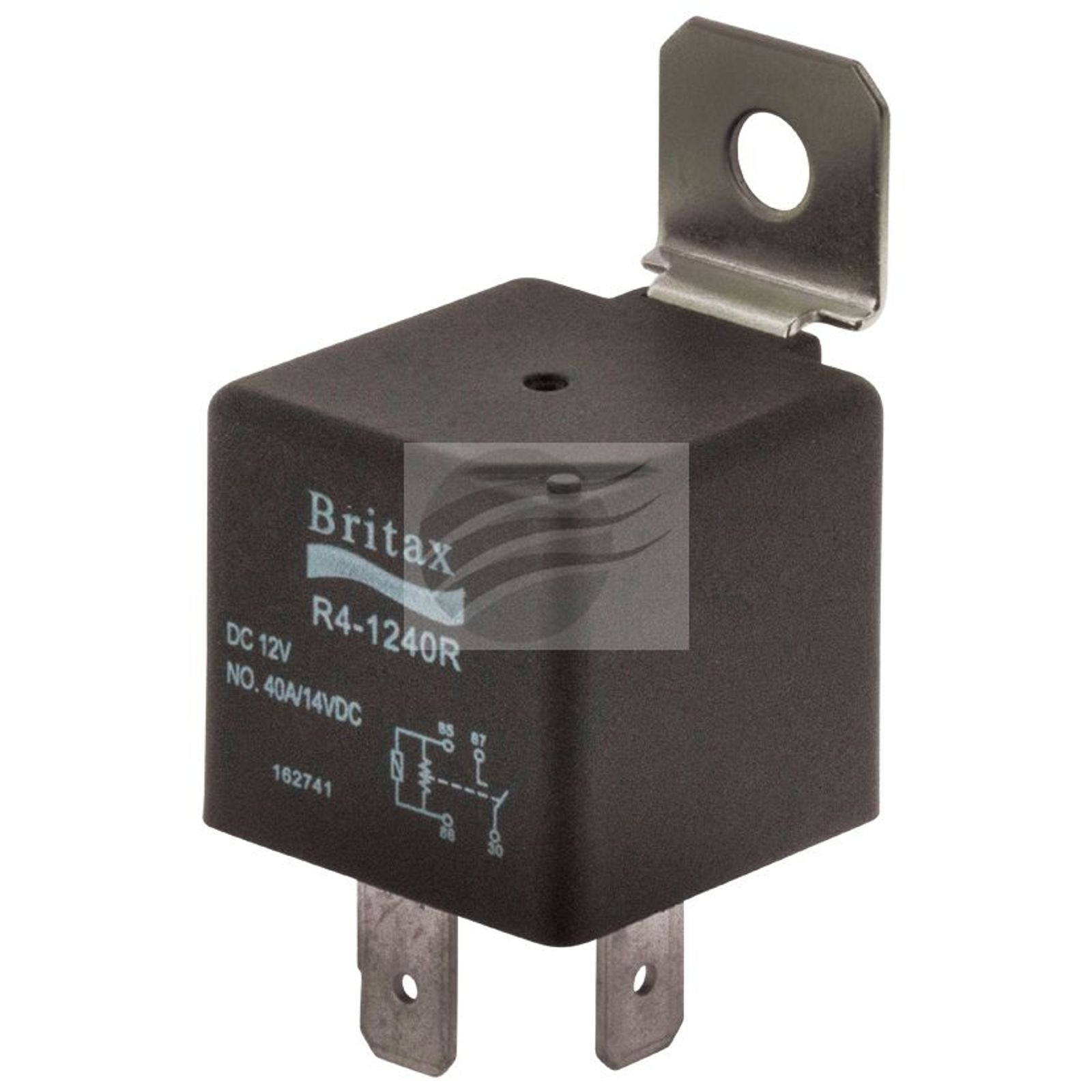 Mini Relay 12V 40amp N/O 4 PIN Resistor Type Britax R4-1240
