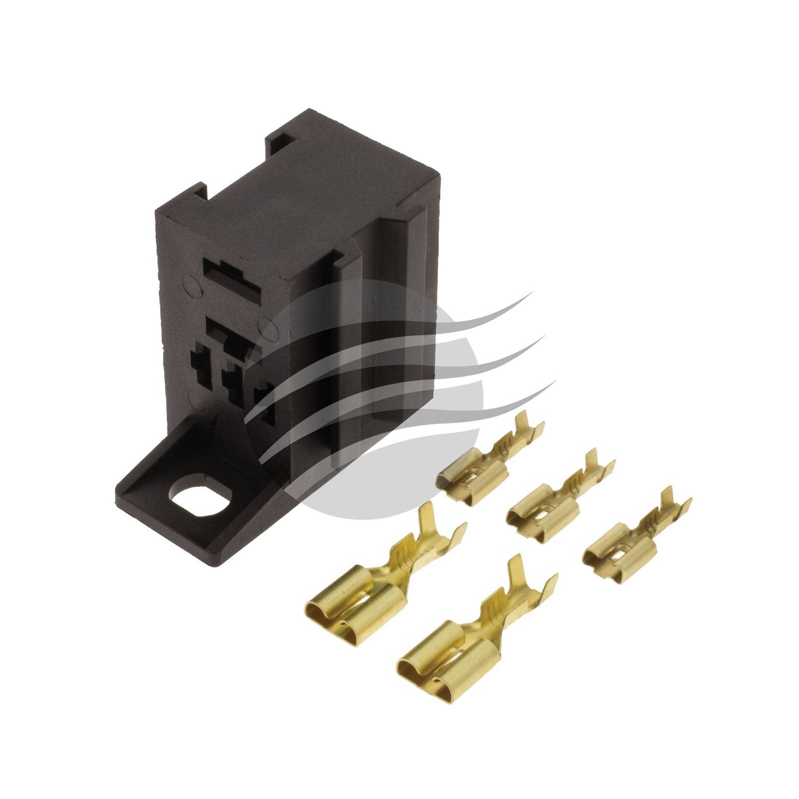 Micro Relay Housing W/ Bracket 5 PIN INC 6.3 & 4.8mm Terminal Jaylec