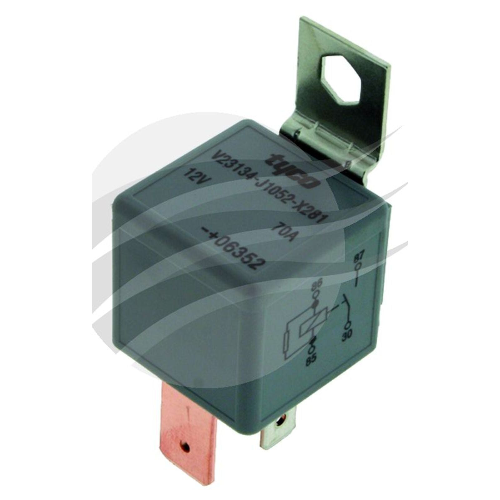 Mini Relay 12V 70amp 4 PIN N/O Resistor Type Tyco CAT NO V23134-J1052