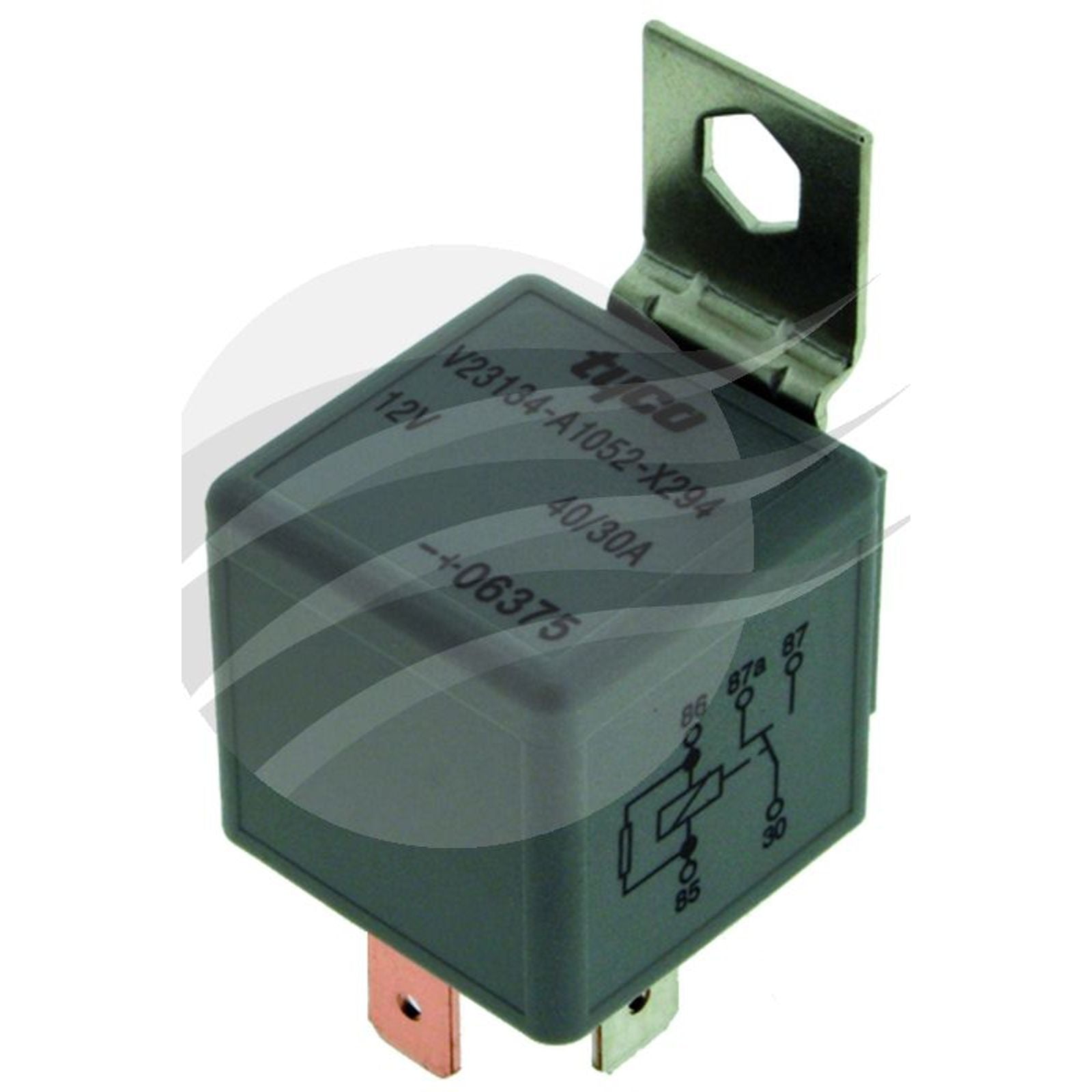 Mini Relay 12V 30/40amp 5 PIN N/O Resistor Type Tyco CAT NO V23134-A10