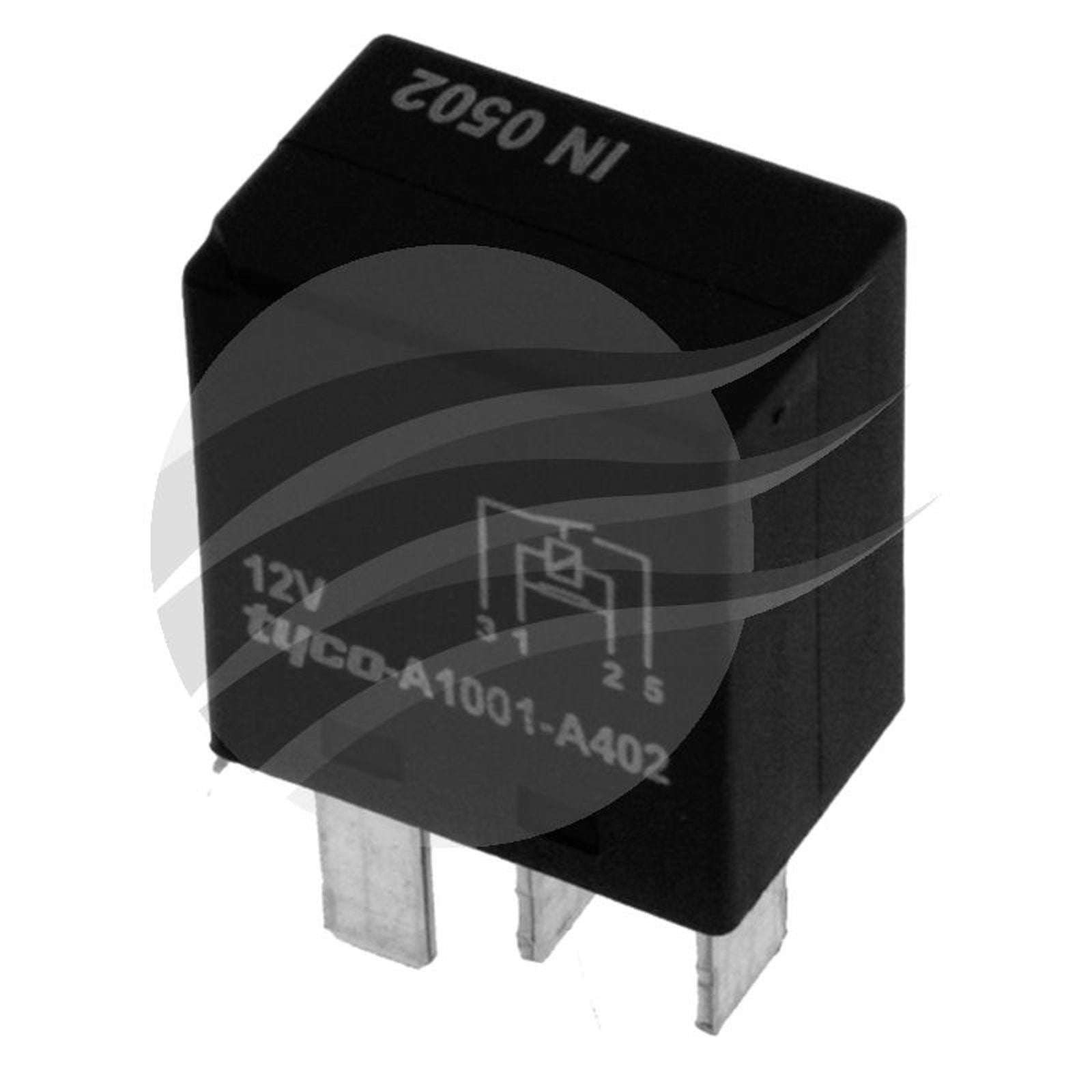 Micro Relay 12V 20amp N/O 4PIN Resistor Type . Tyco CAT No# V23074-A1001-A402