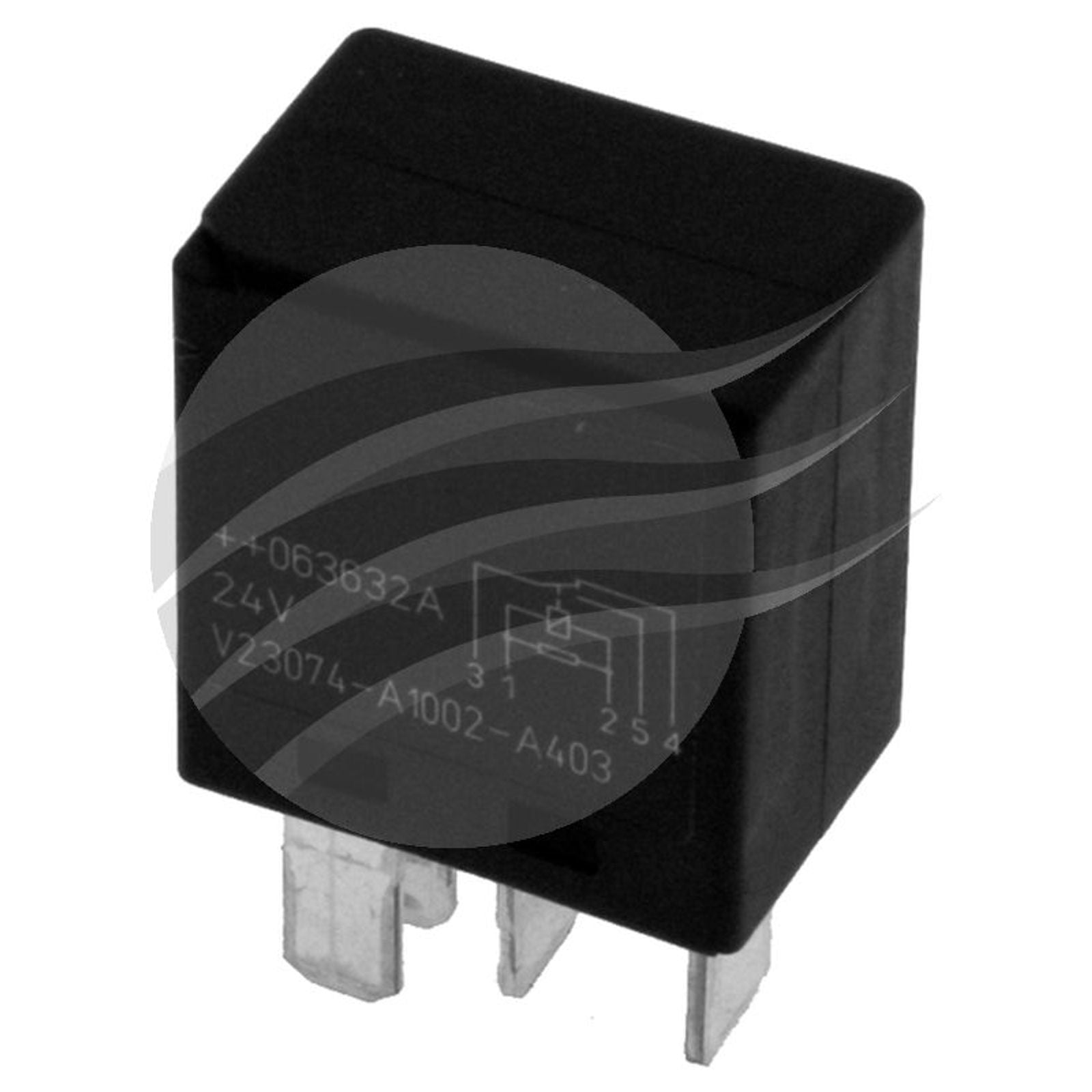 C/over Micro Relay 24V 25/10am 5 PIN N/O Resistor Type . Tyco CAT No# V23074-A10