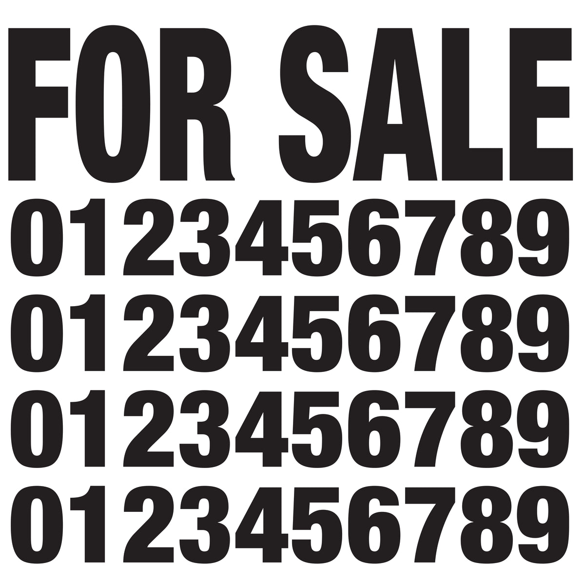 TFI Racing 'For Sale' Decal Kit - Large White