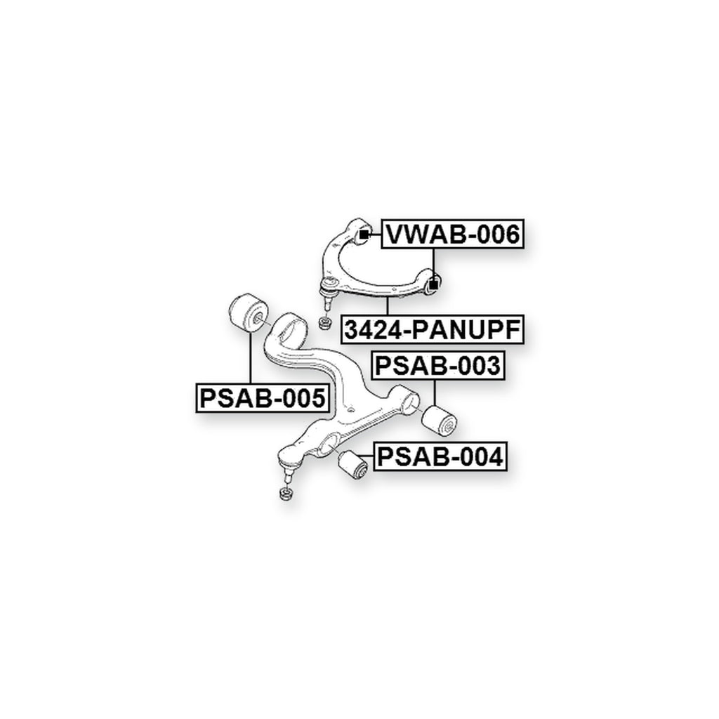 Porsche Panamera Front Lower Bushing, Control Arm