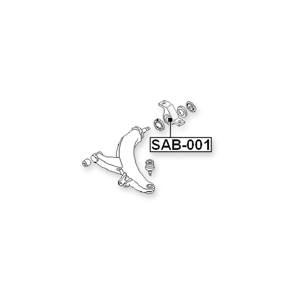 Subaru Baja B12 Front Lower Bushing, Control Arm (Hydro)