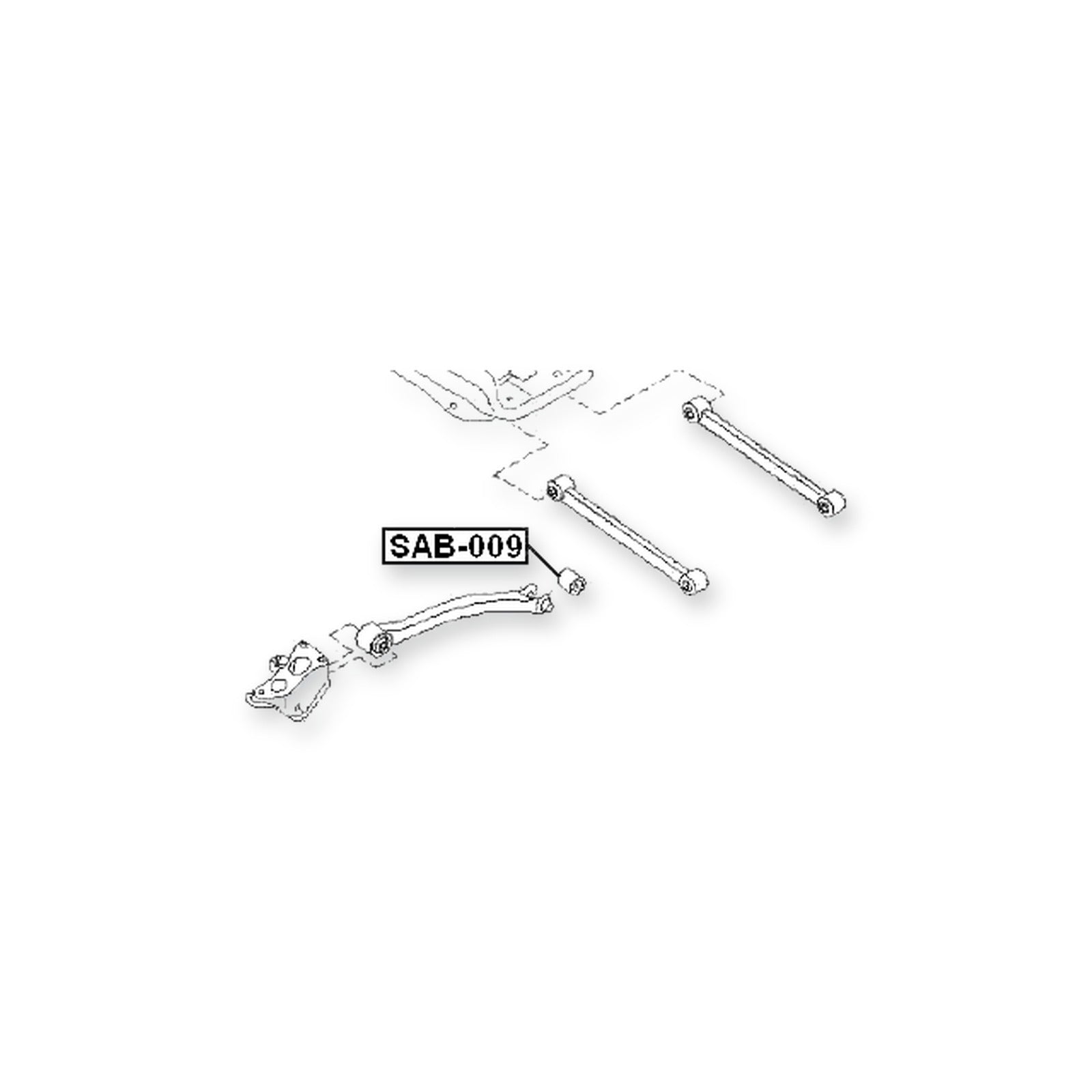 Subaru Pleo R13 Rear Trailing Rod Bushing