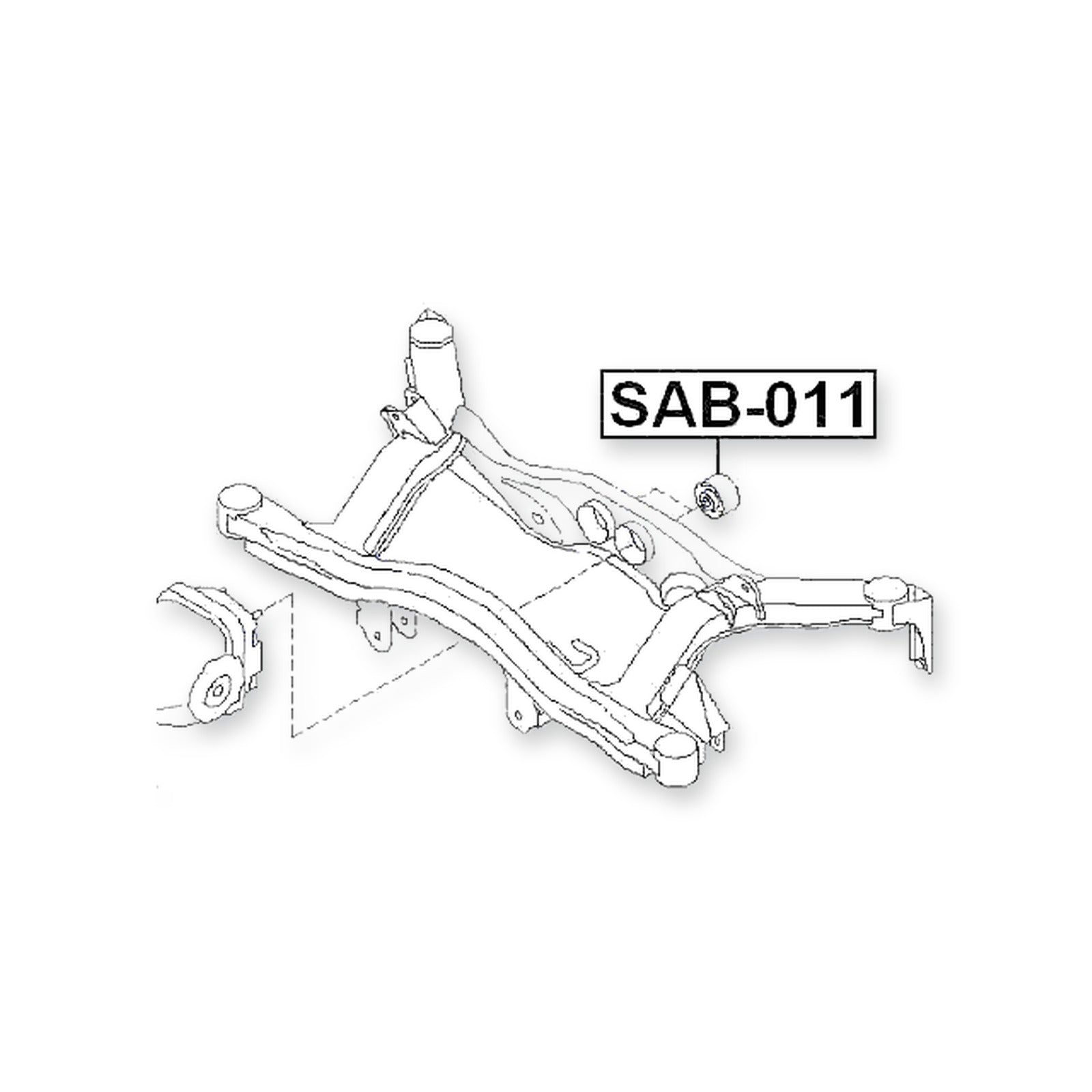 Subaru Legacy B12 Rear Crossmember Bushing
