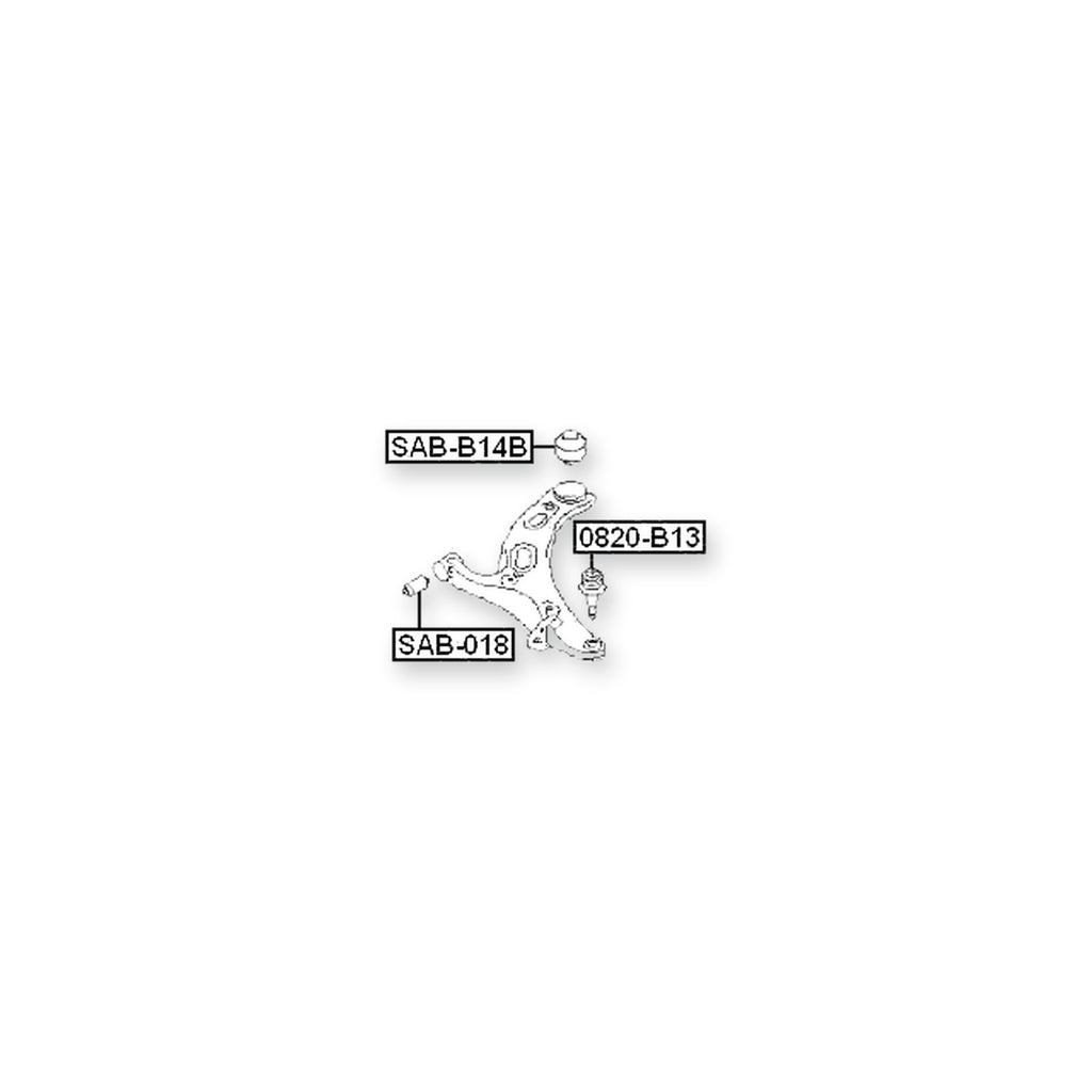 Subaru Legacy B14 Front Lower Bushing, Control Arm
