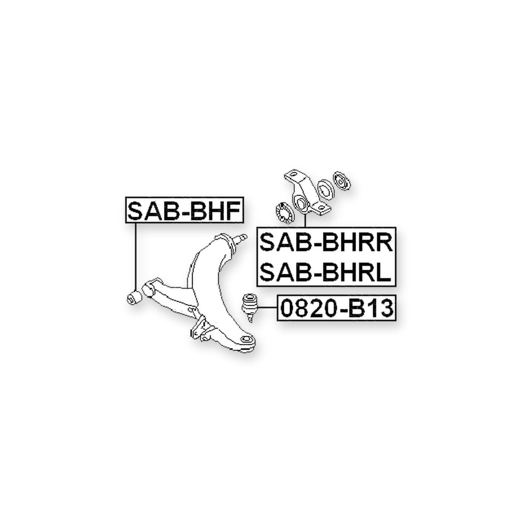 Subaru Impreza G10 Front Left Bushing, Control Arm
