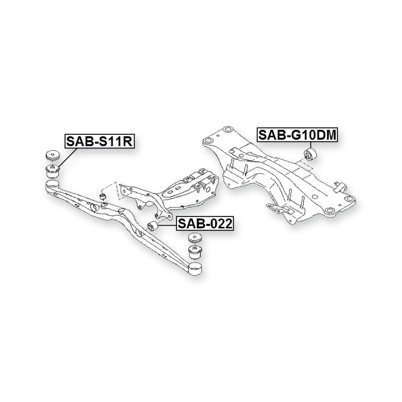 Subaru Forester S10 Differential Mount Bushing