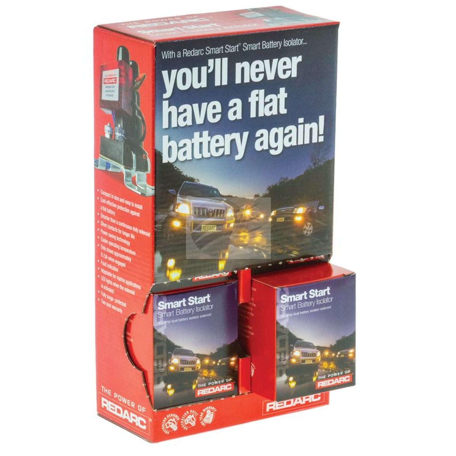 Battery Isolatr 12V 100A C/rate 400A MAX In-rush Rating Redarc
