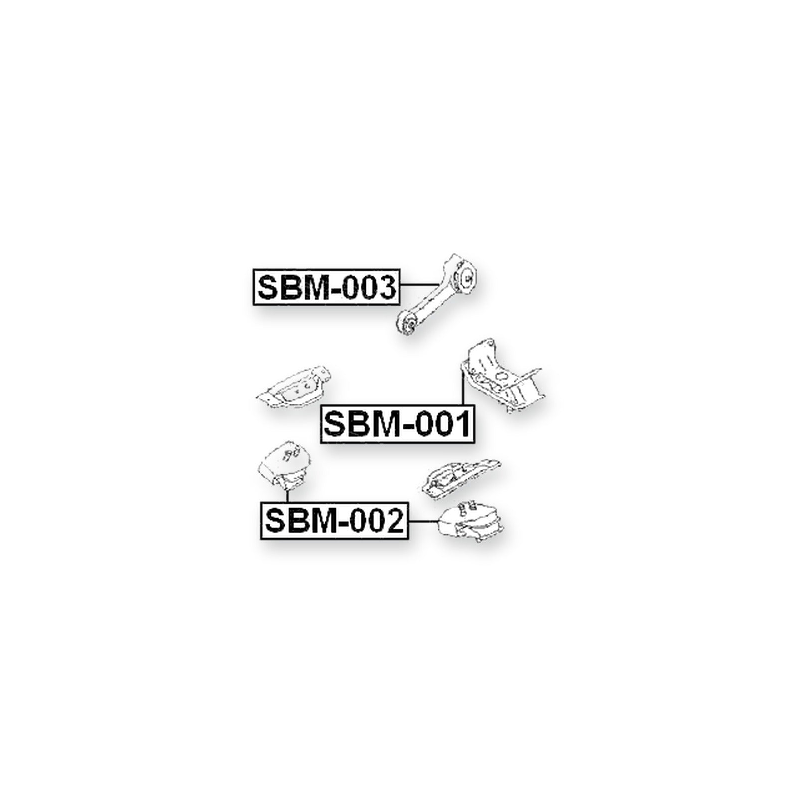 Subaru Baja B12 Front Engine Mount