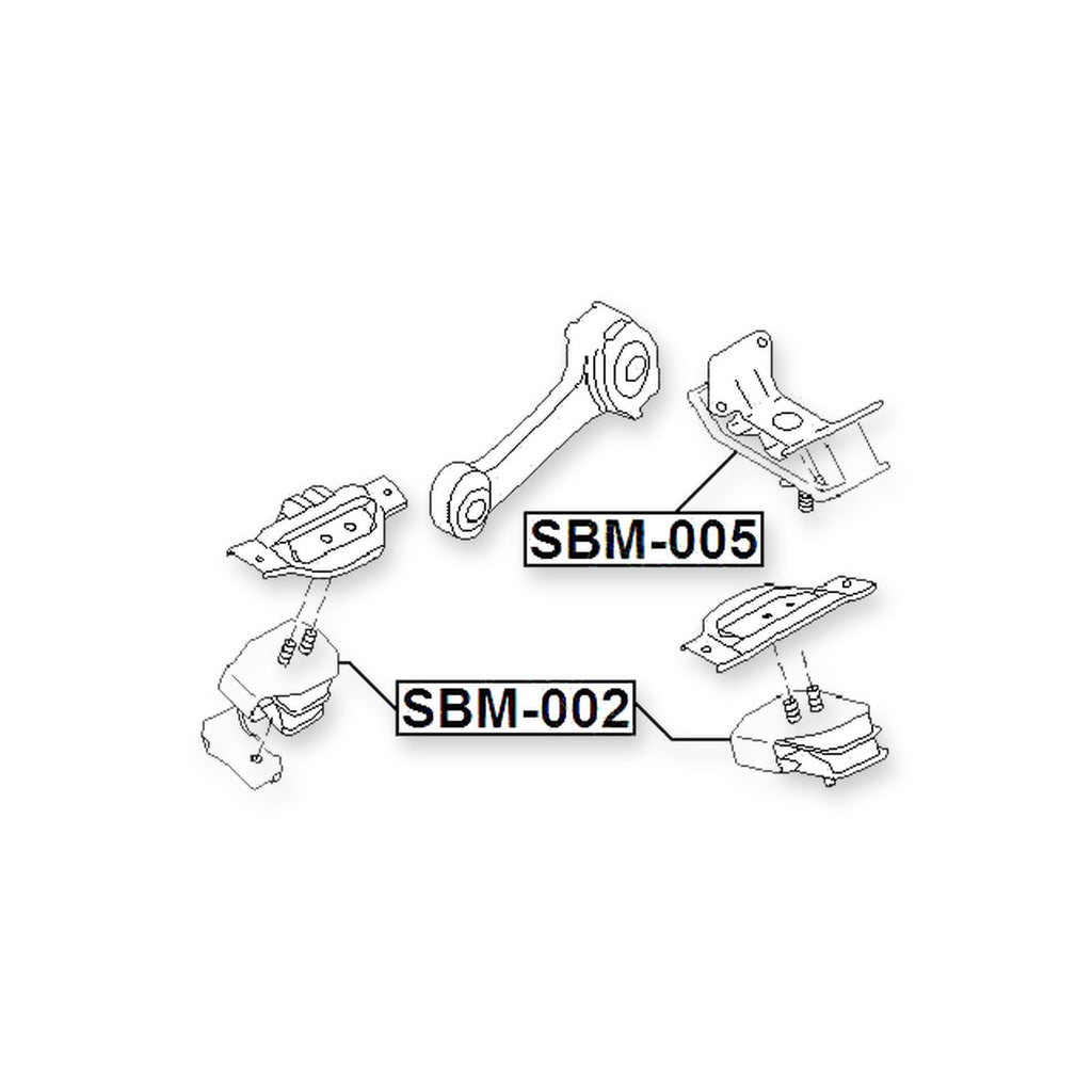 Subaru Exiga Y10 Rear Engine Mount At